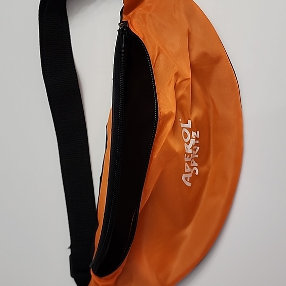 Aperol Spritz Black Orange Fanny Pack Belt Bag NWOT - Picture 5 of 7